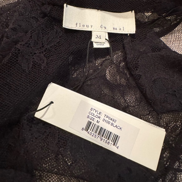 Fleur du Mal Bouquet Lace Shrug – Black, Size M (NWT) - Picture 2 of 11